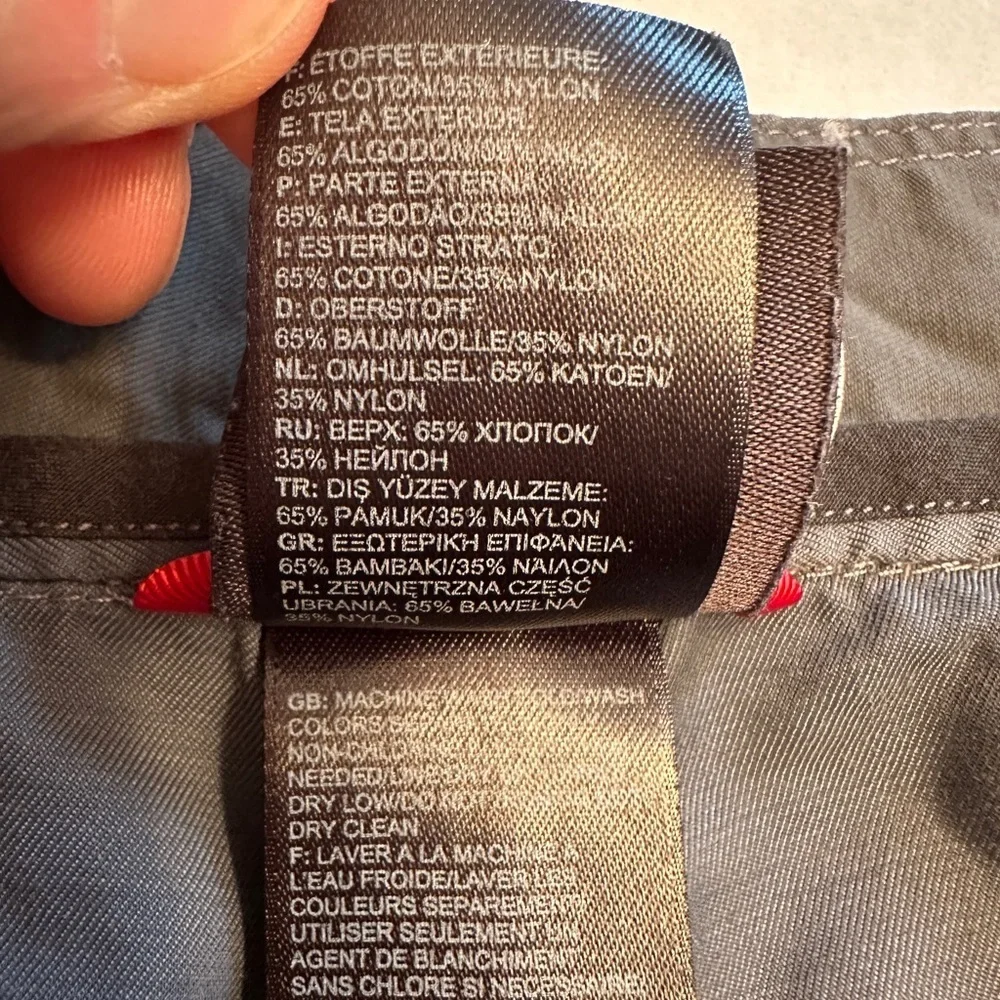The‎ North Face Men’s Size 36x30 Gray Cotton Nylon Pants Outdoor Hiking Pockets